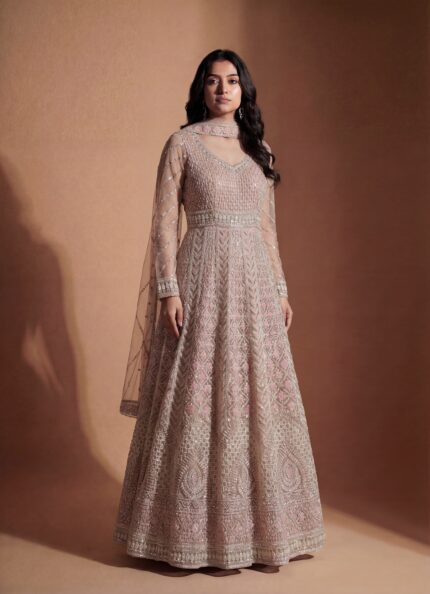 Champagne Elegance Long Dress